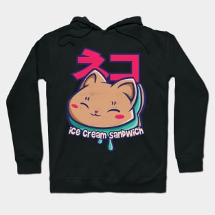 Cat Ice cream sandwich Hoodie